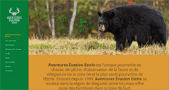 Desktop Screenshot of chasse-aventures.com