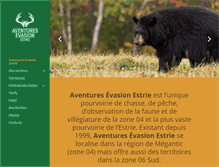 Tablet Screenshot of chasse-aventures.com